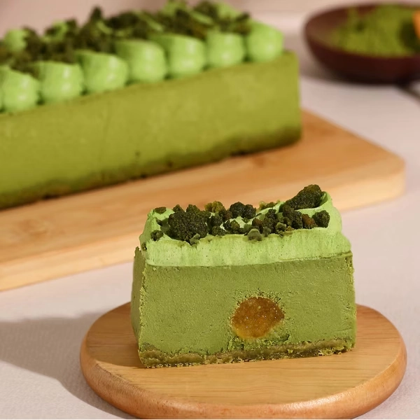 2026 抹茶甜點推薦｜七見櫻堂 抹茶香柚醬糜冰起司蛋糕