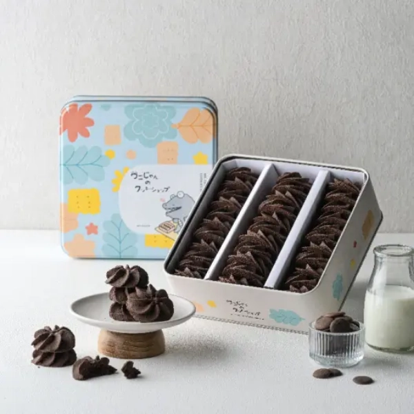 小鱷先生鐵盒餅乾:可可曲奇