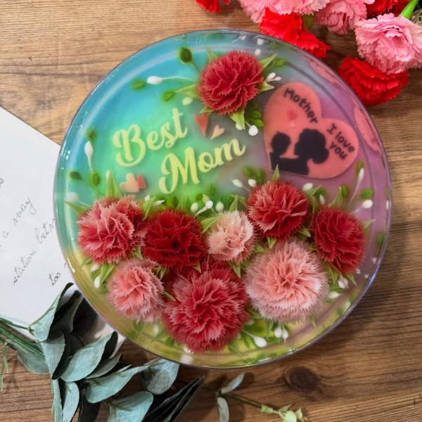 2026熱門母親節蛋糕推薦 🌹 6. Fleur & Co.花綻集 玫瑰花束果凍花蛋糕