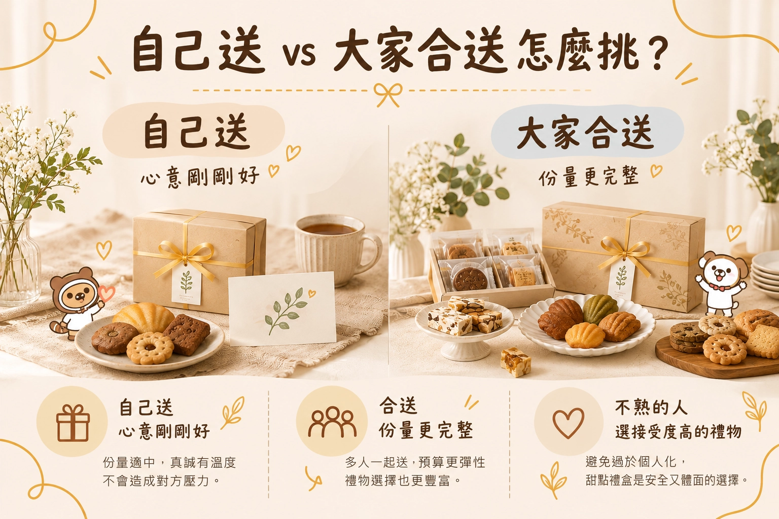 自己買退休禮物送人,跟大家合送有什麼不同?